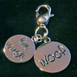 "Love, Laugh, Woof" Charms