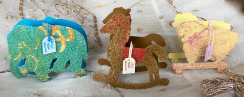Vintage Inspired Tin Toys Ornaments Set - Image 7