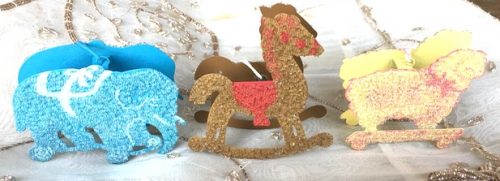 Vintage Inspired Tin Toys Ornaments Set - Image 5