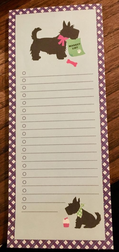 Scottie Lovers Notepad & Wood Stamp - Image 2