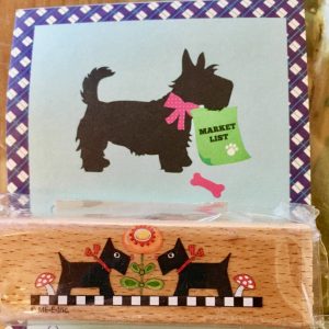 Scottie Lovers Notepad & Wood Stamp