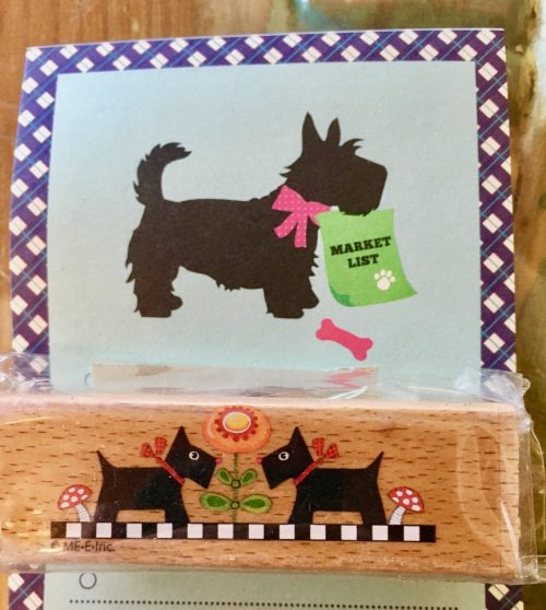 Scottie Lovers Notepad & Wood Stamp