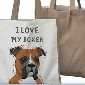 I Love My Boxer Tote