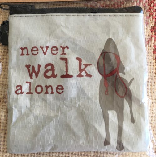 "Never Walk Alone" Doggie Poop Bag Dispenser