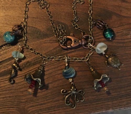 Hand Made One of a Kind Jewelry - Sea Lovers Charm Necklace - Image 3