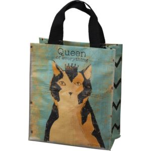 Beautiful Small Cat Tote -- "Queen of Everything"