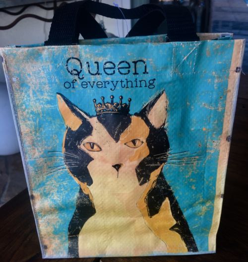 Beautiful Small Cat Tote -- "Queen of Everything" - Image 2