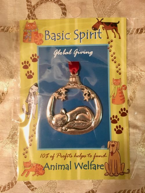 Sleepy Cat Global Giving Ornament