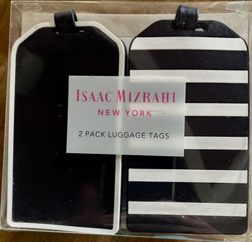 Airplane Pin and Isaac Mizrahi Luggage Tag Set - Image 4