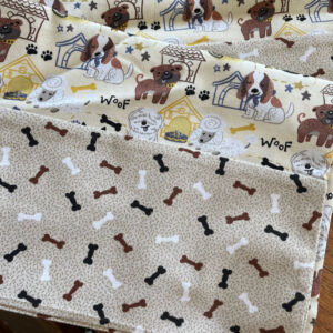Handmade Pillow Cases - Dogs and Bones