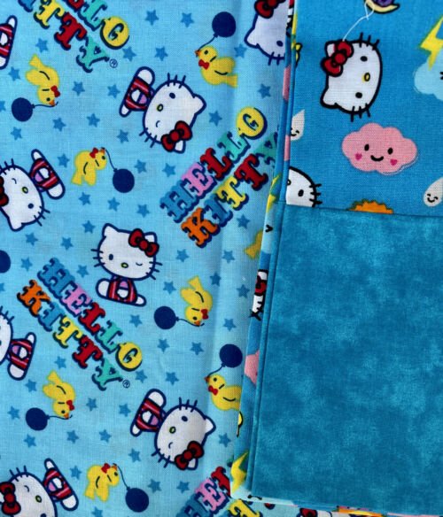 Handmade Pillow Cases - Hello Kitty in Blue