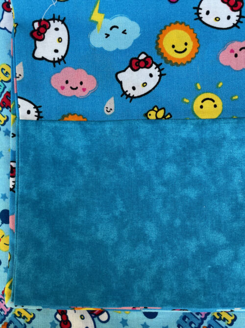 Handmade Pillow Cases - Hello Kitty in Blue - Image 2