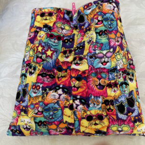 Quilted Pouches - Psychedelic Cats