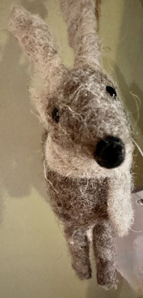 Taupe Reindeer Ornament from Italy