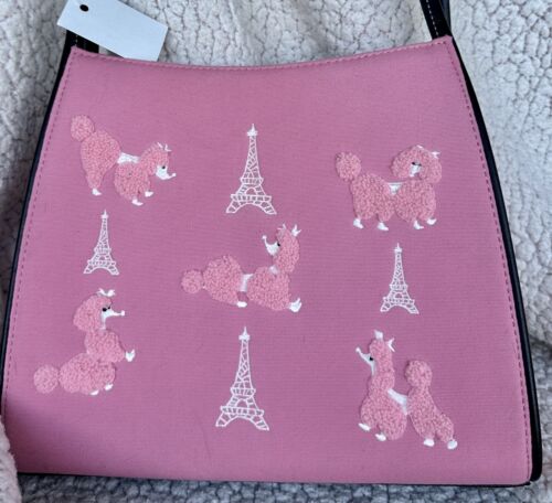 Fab Retro Poodle Purse with Eiffel Towers - Image 7