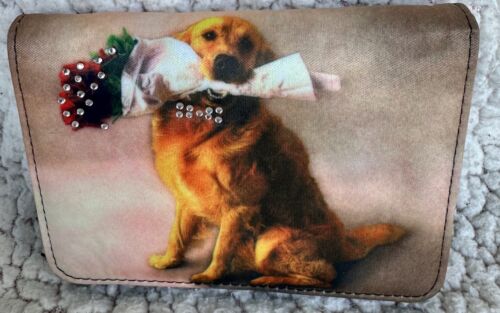 Blingy Valentine's Day Bouquet Dog Wallet - Image 4