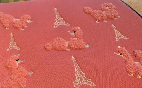 Fab Retro Poodle Purse with Eiffel Towers