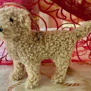 Curly Dog Ornament
