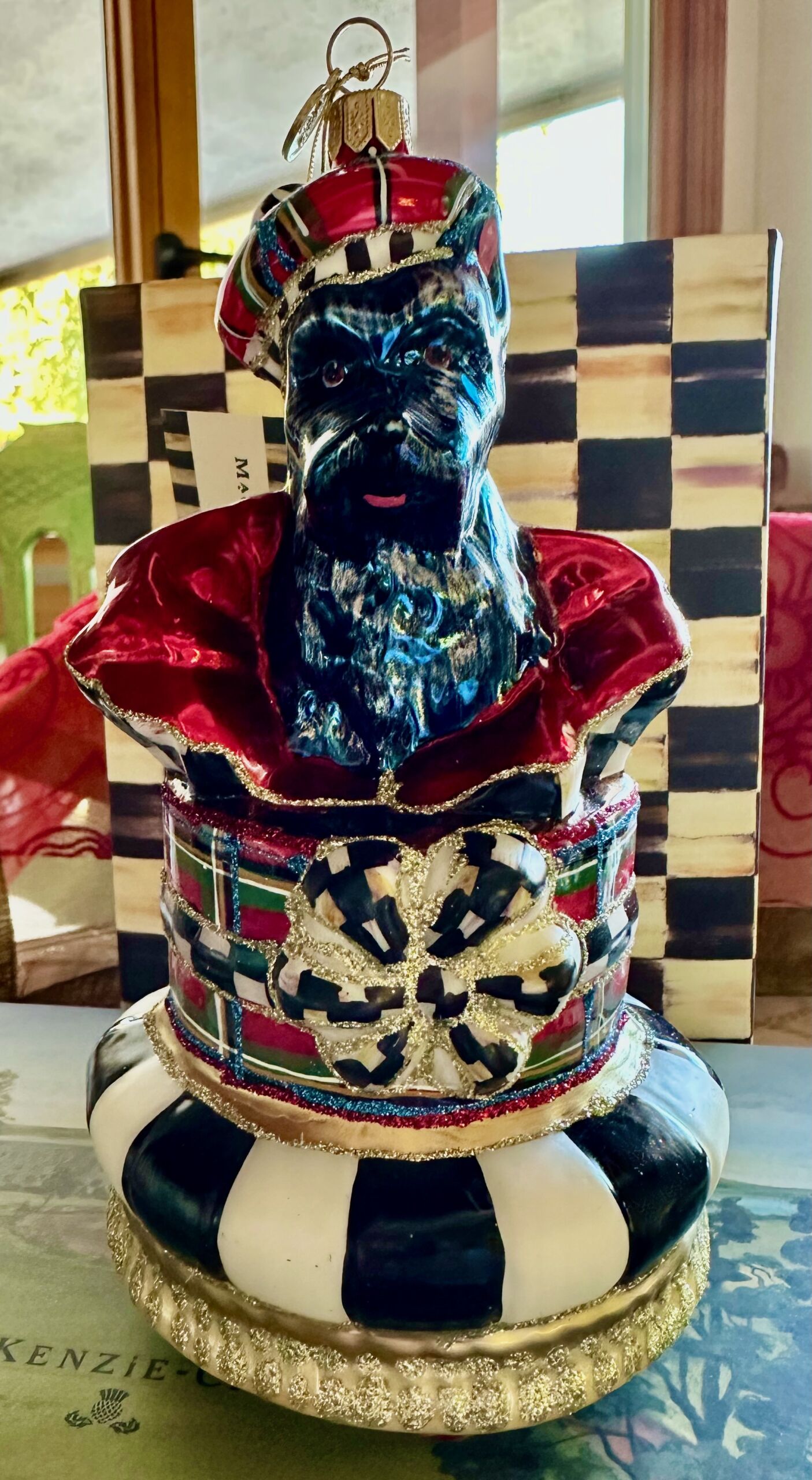 MacKenzie-Childs Boxed Scotty Ornament - Image 8