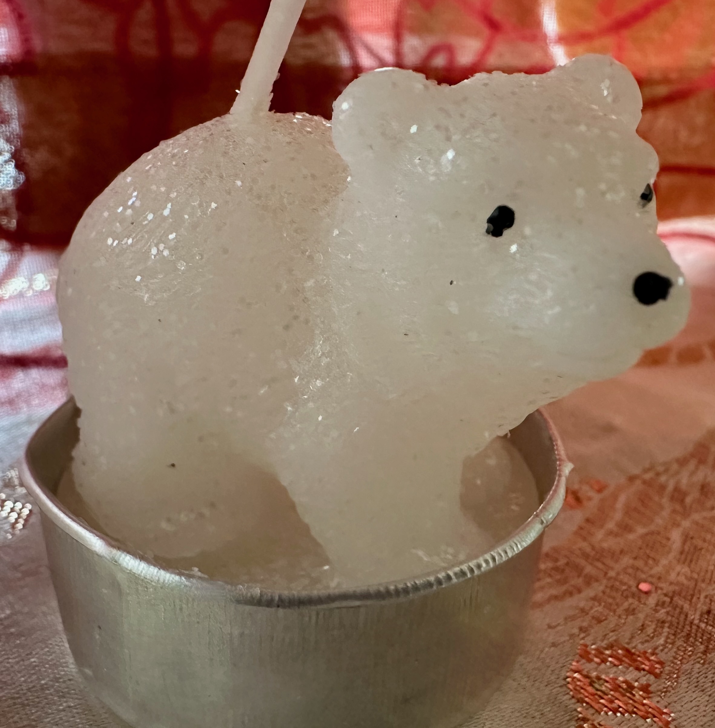 Sparkly Polar Bear Candles from Italy - Image 5