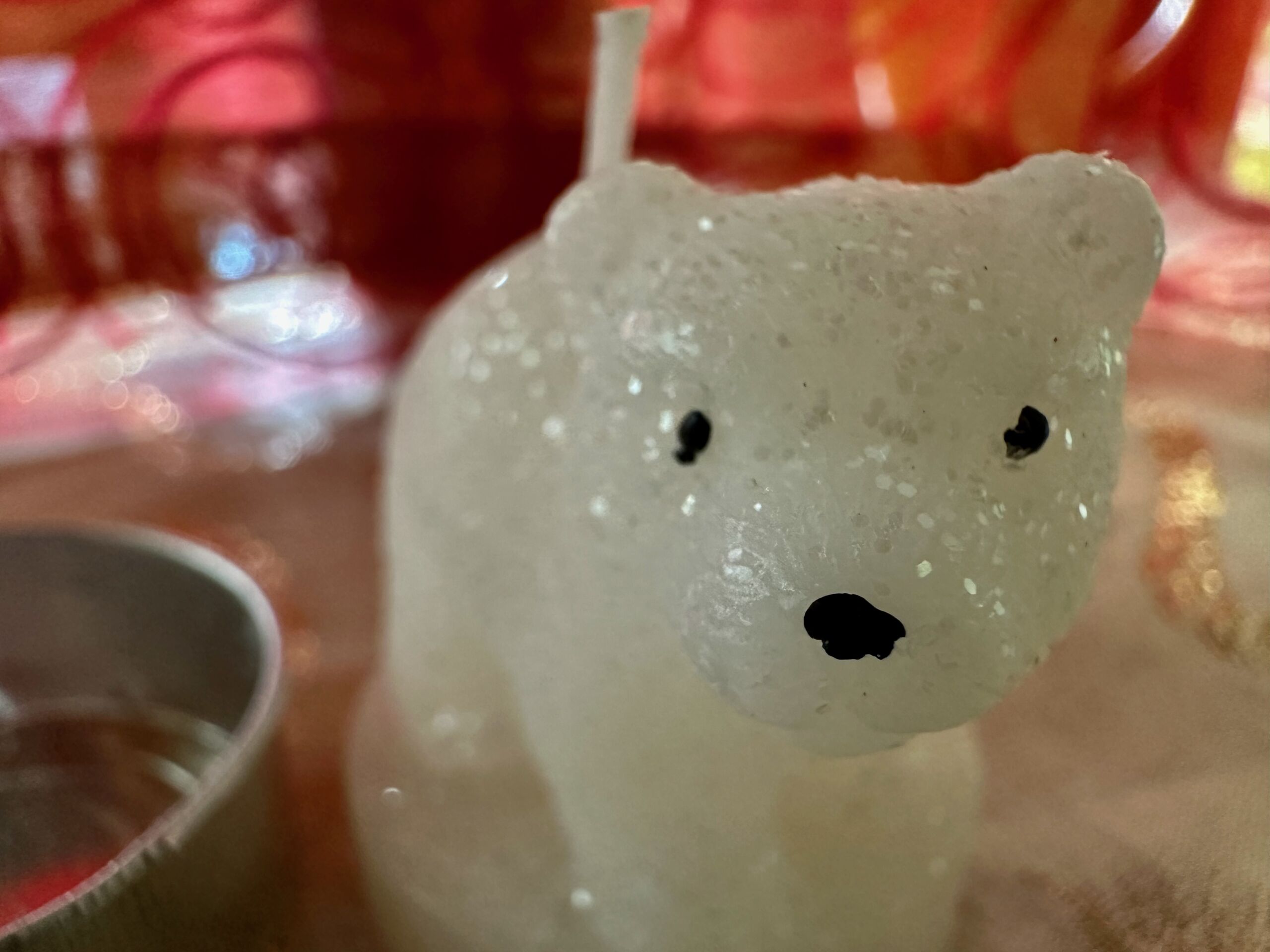 Sparkly Polar Bear Candles from Italy - Image 3