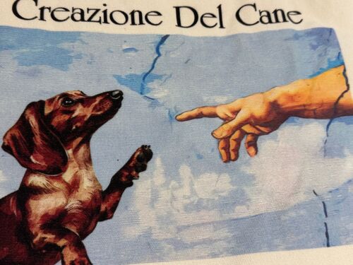Michelangelo's "Creation of the Dog" Tote #2 - Image 3