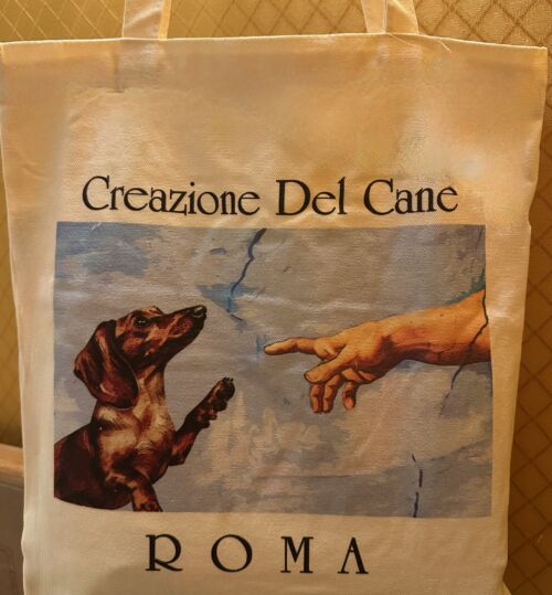 Michelangelo's "Creation of the Dog" Tote #2