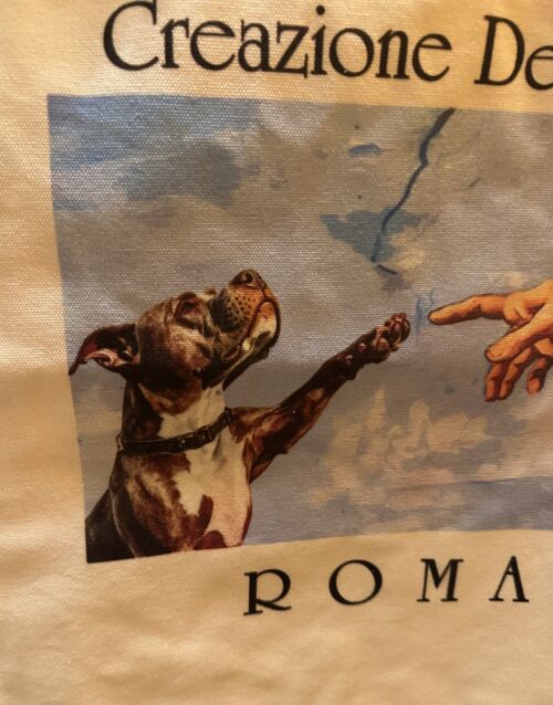 Michelangelo's "Creation of the Dog" Tote #1 - Image 2
