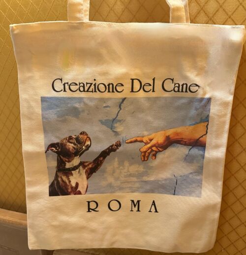 Michelangelo's "Creation of the Dog" Tote #1
